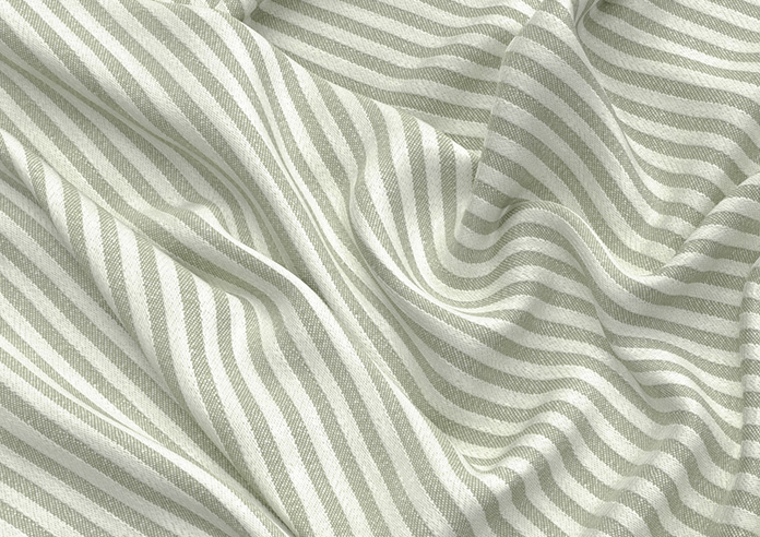 Emily Bond Oscar Stripe, Sage - Roman Blind - Image 4